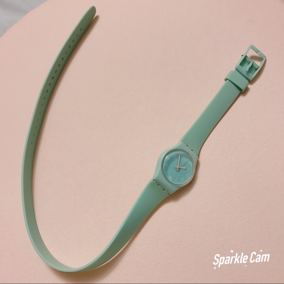 Swatch Lady Long Strap Mint Watch - Picture 8 of 8